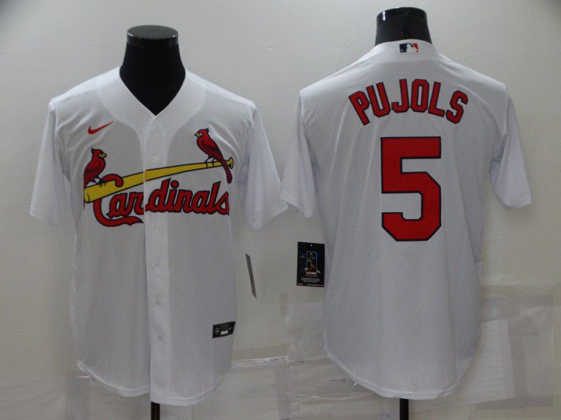 Men St.Louis Cardinals #5 Pujols White Game Nike 2022 MLB Jersey->customized nhl jersey->Custom Jersey
